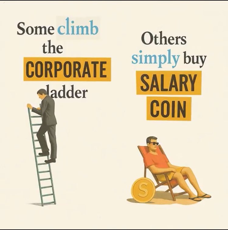 Corporate ladder vs $SALARY coin
